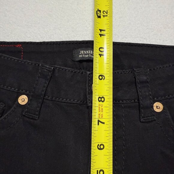 True Religion Women's Jennie Big T Mid Rise Lurex Black Skinny Jeans Size 26 NWT - Picture 9 of 11